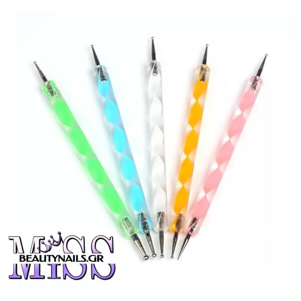 Πινέλο για Nail Art Dotting Σετ 5 Τεμ.