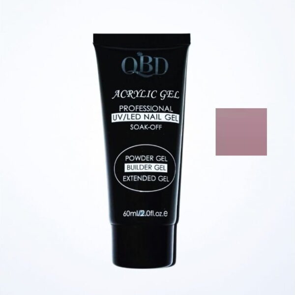 QBD Acrylic Gel UV/LED SOAK OFF Nail Gel Dusty Pink 60ml