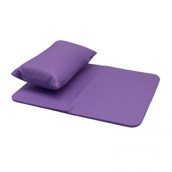 Μαξιλαράκι με σουπλά δερματίνης για μανικιούρ Μωβ