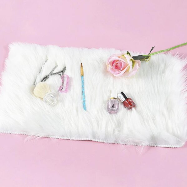 Σουπλά Γούνινο Λευκό