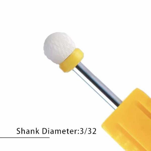 Φρέζα κεραμική  μεγάλη μπίλια για διαμόρφωση κίτρινη