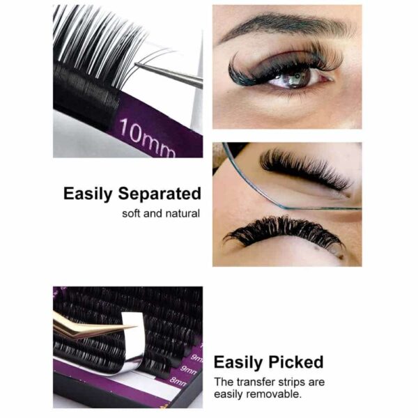 Βλεφαρίδες One by One Μαύρες 0.07C 14mm 16 lines