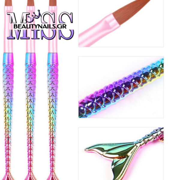 Πινέλο Ακρυλικού Mermaid 3 Τεμ.