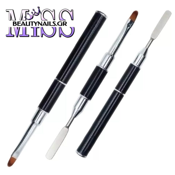 Πινέλο AcryGel Διπλής Όψης  με Σπάτουλα