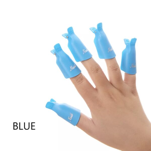 Πλαστικα Κλιπ Μανταλάκια για Αφαίρεση Ημιμόνιμου Σετ 10 τεμάχια Μπλε