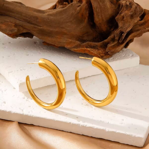 Γυναικεία Ατσάλινα Σκουλαρίκια Κρίκοι – Women’s Steel Earrings