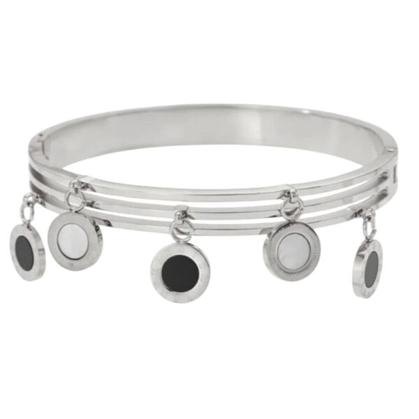 Γυναικεία Ατσάλινη Χειροπέδα Με Κρεμαστά Στοιχεία - Women's Steel Handcuffs With Hanging Elements