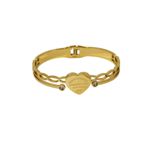 Γυναικεία Ατσάλινη Χειροπέδα Με Καρδιά Μήνυμα - Women's Steel Handcuffs With Heart And Message (Αντιγραφή)